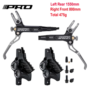 Freio Hidráulico para Bicicleta IIIPRO com 4 Pistões, Caliper de Freio MTB com Pressão de Óleo 800 1550mm, Freio Dianteiro e Traseiro - Product Image 2