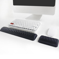 Repose-poignets pour clavier en mousse à mémoire de forme, tapis de souris avec support ergonomique pour ordinateur portable et ordinateur de bureau