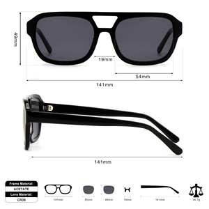 Gafas de sol 2025 Retro Tortuga Acetato Celulosa Gafas de sol CR39 Lente Vintage Mujeres Gafas de Sol de aviación personalizadas Hombres - Product Image 3