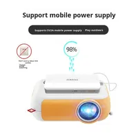 Projecteur Portable Version Internationale pour Home Cinéma Ultra HD, Idéal pour Dortoirs Étudiants, 1080P 3D Intégré