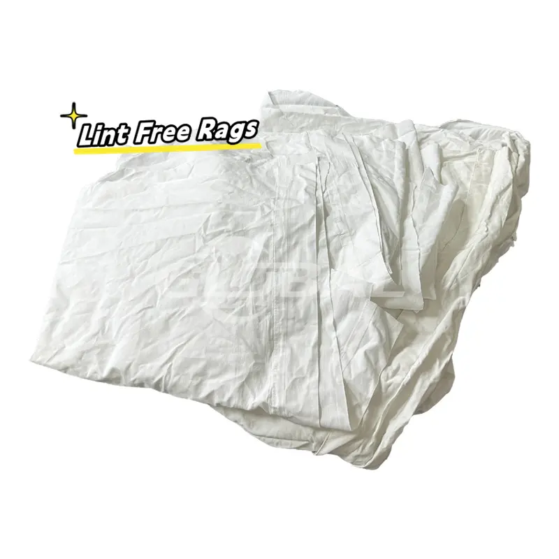 Lint free White Cotton Sheeting Rags rags for cleaning industrial wiping cloth painter rags to clean trapo cut