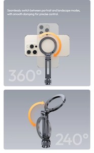 Ulanzi MA07 Maglock Soporte Magnético de Doble Cara para Teléfono con Zapata Fría de 1/4 para Trípode de Cámara, Compatible con <span class=keywords><strong>iPhone</strong></span> 17 16 15 14 <span class=keywords><strong>13</strong></span> - Product Image 3