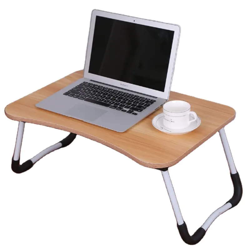 Plateau d'accueil Offre Spéciale personnalisé en bois pour ordinateur portable Table d'ordinateur portable Table de pique-nique multifonction Mini bureau Table d'étude pliante