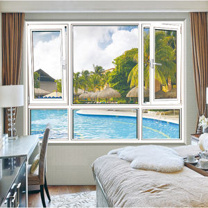 עיצוב מודרני לשבור תרמי חלונות אלומיניום נמוך-e זכוכית כפול זיגוג כפול זגוג כפול לחלונות וילה - Product Image 3