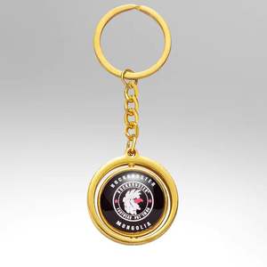 定制360度旋转圆形空白金属钥匙扣汽车品牌毕业礼品徽章钥匙扣个性化钥匙扣 - Product Image 3