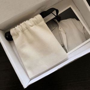 Custom Logo Cotton Drawstring Jewelry Packaging <b>Bag</b> with Rope Handle Muslin Dust <b>Bag</b> for Earring Ring <b>Gift</b> Pouch - Product Image 1