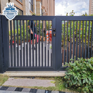 Dernier Design moderne allée automatique en <span class=keywords><strong>aluminium</strong></span> persienne en acier porte d'entrée motorisée balançoire pour maison et jardin extérieur - Product Image 6