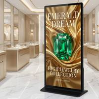 AIYOS 65 75 85 98 İnç Tam Ekranlı Ayaklı 4K Dikey Android Dokunmatik Totem Dijital Tabela ve Ticari Gösterge Ekranı