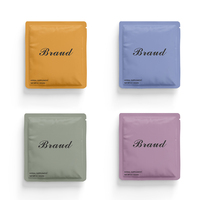 Sachets Mylar 3x4 personnalisés pour impression sur mesure, petits sachets de café thermoscellables à trois soudures latérales, sachets de thé vides mats pour le thé