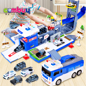 Simulation scène boîte de <span class=keywords><strong>rangement</strong></span> éclairage musique enfants parking <span class=keywords><strong>garage</strong></span> lot jouets avec <span class=keywords><strong>voiture</strong></span> en alliage - Product Image 3
