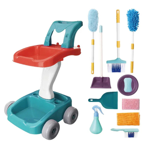 Jouets de nettoyage pour maison de poupée, outils de simulation pour enfants (balai, serpillière), jouets éducatifs pour l'éveil à la propreté et aux tâches ménagères - Product Image 5