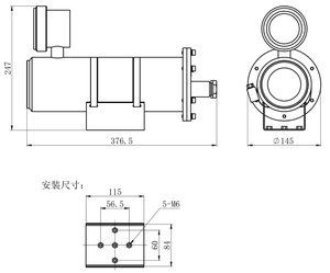 Explosion-Proof Industrial <b>Security</b> <b>Camera</b> ATEX IECEx Certified IP68 With Night Vision CMOS Sensor IR <b>Light</b> CCTV IP HB-CN800 Ex - Product Image 5