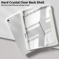 Étui transparent en acrylique avec support pour stylet pour iPad Air 4e et 5e génération 10,9 pouces