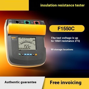 Fluke 1550C KIT 5 KV Testeur d'isolation numérique F1555FC KIT 10kV Mégohmmètre Testeur de résistance d'isolation Original Neuf - Product Image 4