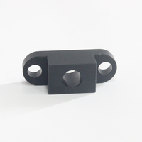 Fraiseuse cnc 5 axes mini fabrication en aluminium personnalisée anodisé noir petits blocs fraisés