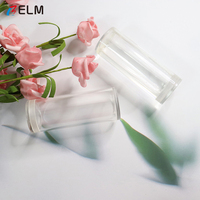 Tube en acrylique fileté écologique avec couvercle en polycarbonate