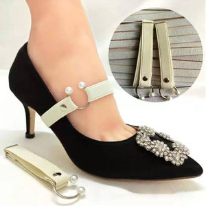 Sangles de maintien pour talons hauts pour femmes, 1 paire, élastiques, sans nœud, détachables, pour escarpins à talons hauts lâches - Product Image 2