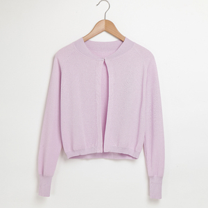 Personalizada de fábrica de estilo occidental de estilo corto damas cuello redondo de manga larga suéter de invierno <span class=keywords><strong>abrigo</strong></span> - Product Image 4
