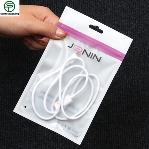 Customized Mini Size Gravure Printing Suit U Disk Data Line Charger Converter Earphone Recyclable Valve Zipper Top 3 Sides Seal - Product Image 1