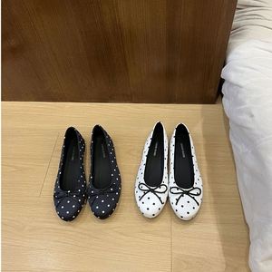 Nuevas Sandalias de Tacón Abierto con Diseño de Lunares, Estilo Francés, Punta Redonda, Lazo y Suela Suave, Tipo Mary Jane para Mujer - Product Image 2