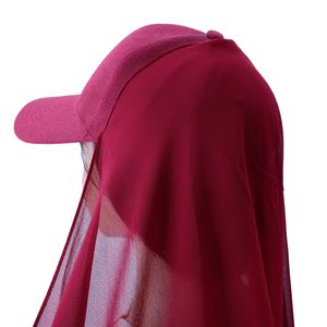 Nueva Gorra de Béisbol para Mujer de PVC de Color Sólido con Visera de Chifón y Diseño de 6 Paneles - Product Image 3