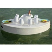Plateau de service flottant en cuir pour table, en EVA, imperméable, pour fête au bord de la piscine, vente en gros, OEM