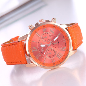 Reloj de Pulsera de Cuero <span class=keywords><strong>para</strong></span> Mujer, Modelo 2025, Más Vendido, Deportivo, Resistente al Agua, de Ginebra, de PU, Regalo <span class=keywords><strong>para</strong></span> Novia, Reloj de Cuarzo <span class=keywords><strong>para</strong></span> Hombre y Mujer - Product Image 5
