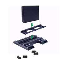 Ventilateur de refroidissement noir de haute qualité avec double chargeur, support vertical et pièces de réparation pour console de jeu PS4
