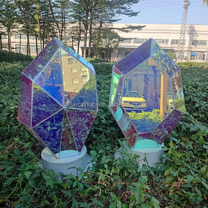 ไฟตกแต่งสวนรูปทรงลูกบาศก์แบบไม่สมมาตร SENZHAO สำหรับตกแต่งภูมิทัศน์กลางแจ้งและถนน - Product Image 2