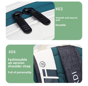 <span class=keywords><strong>Sac</strong></span> <span class=keywords><strong>à</strong></span> <span class=keywords><strong>dos</strong></span> de sport en PU pour tennis, <span class=keywords><strong>badminton</strong></span> et tennis de table, pour hommes/femmes, compartiment séparé pour chaussures, compartiment pour raquettes, grande capacité - Product Image 5