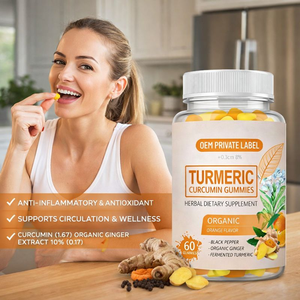 OEM Özel Etiketli Zerdeçal Kurkumin Jelibonları Günlük Sağlık Desteği İçin Bitkisel Takviye - Product Image 2