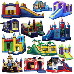 Maison gonflable commerciale de rebond de château de PVC de dessin animé avec le videur de pullover des enfants de ventilateur à vendre - Product Image 4