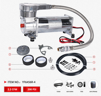 2.24CFM compresseur de Suspension à Air de voiture 200psi pompe à air 12V compresseur en métal pour voiture