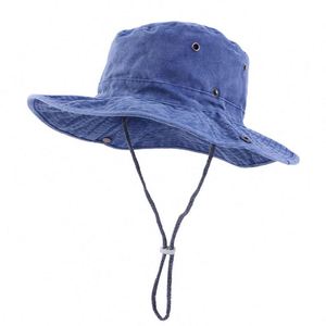 Sombreros de Pesca y Senderismo de Algodón Lavado con Logotipo Personalizado al por Mayor para Mujer y Hombre - Product Image 4