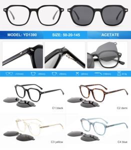 Gafas de Sol Cuadradas Magnéticas para Hombre y Mujer, Diseño de Lujo, Acetato, Polarizadas, Modelo 2026 - Product Image 4