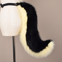 Queue de loup en fourrure ultra-réaliste, accessoire en peluche fait main, accessoire de cosplay Comic Con