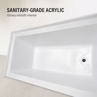 Professionnel pour le Canada 3-baignoire en alcôve d'intérieur acrylique autoportante petite place européenne douche baignoire en plastique portable