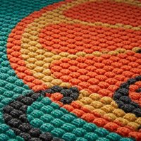 Tapis de sol commerciaux en nylon avec incrustation de logo de grand tapis
