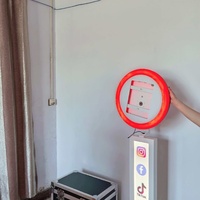 Cabina de Fotos con Pantalla Táctil Vertical e Impresión Instantánea, Luces Circulares, Capacidad para 15 Personas, Compatible con SLR y iPad, Envío Rápido