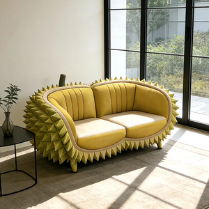 Divano Letto a Forma di Durian di Alta Qualità, Stile Esotico, Cuscino Morbido, Seduta Decorativa Ispirata al Tropico per Caffè e Studi a Tema - Product Image 2