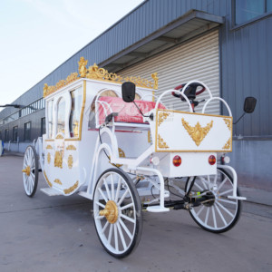 Carruaje Eléctrico de Alta Calidad ZOWN, Nuevo Diseño, Estilo Princesa Cenicienta, 4 Ruedas, para 4-6 Personas, Ideal para Bodas, Eventos y Turismo - Product Image 4