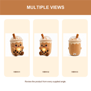 Bubble Tea Talking Plush Toy AI Smart Companion Kids Language Learning Educational Interactive Stuffed Animal Cotton/Polyester - Product Image 2