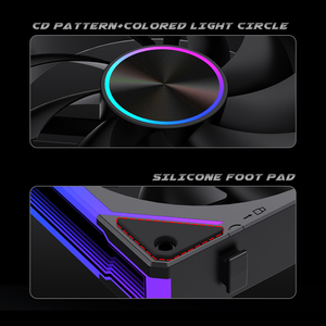Lovinglcool 120mm Khối lượng không khí lớn trường hợp máy tính RGB Fan Sync 5V 3pin argb PC làm mát tản nhiệt khối xây dựng mô-đun người hâm mộ - Product Image 5
