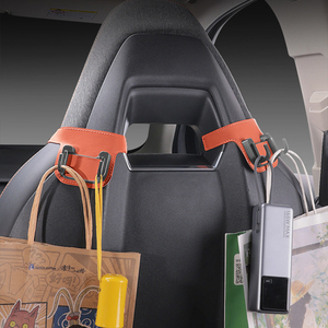 Premium Microfiber Leather Sports <b>Seat</b> Hook, Metal <b>Car</b> <b>Seat</b> <b>Back</b> Storage Hook Velcro Install Strong, for BMW Toyota Honda - Product Image 3