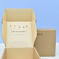 Großhandel individuell bedruckte Kraft Maling Papier Pappkartons Faltbare Geschenk verpackung Kraft Versand Mailer Box
