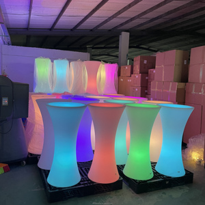 Table <span class=keywords><strong>de</strong></span> <span class=keywords><strong>mobilier</strong></span> d'extérieur LED en plastique PE, ensemble <span class=keywords><strong>de</strong></span> patio, 16 couleurs RVB, <span class=keywords><strong>mobilier</strong></span> <span class=keywords><strong>de</strong></span> jardin extérieur étanche, <span class=keywords><strong>mobilier</strong></span> <span class=keywords><strong>de</strong></span> bar d'extérieur - Product Image 6