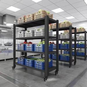 Height Adjustable 4 Layer Metal <b>Storage</b> <b>Racking</b> Shelves with Net Board - Product Image 2