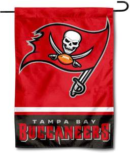 Bandiera da Giardino Personalizzata dei Tampa Bay Buccaneers, Doppio Lato, 100% Poliestere, Vendita all'Ingrosso - Product Image 4