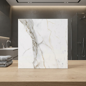 Azulejos de Porcelana Aster Terrazzo de 24x24 Pulgadas, Acabado Brillante, 8mm, Diseño Cerámico Esmaltado con Apariencia de Mármol, Piso Premium - Product Image 3