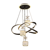 Moderne Creative Lumière De Luxe Hôtel Lustre Cristal Led Dimmable 3000K Blanc Chaud Maison Maître Chambre Haut Niveau Salon